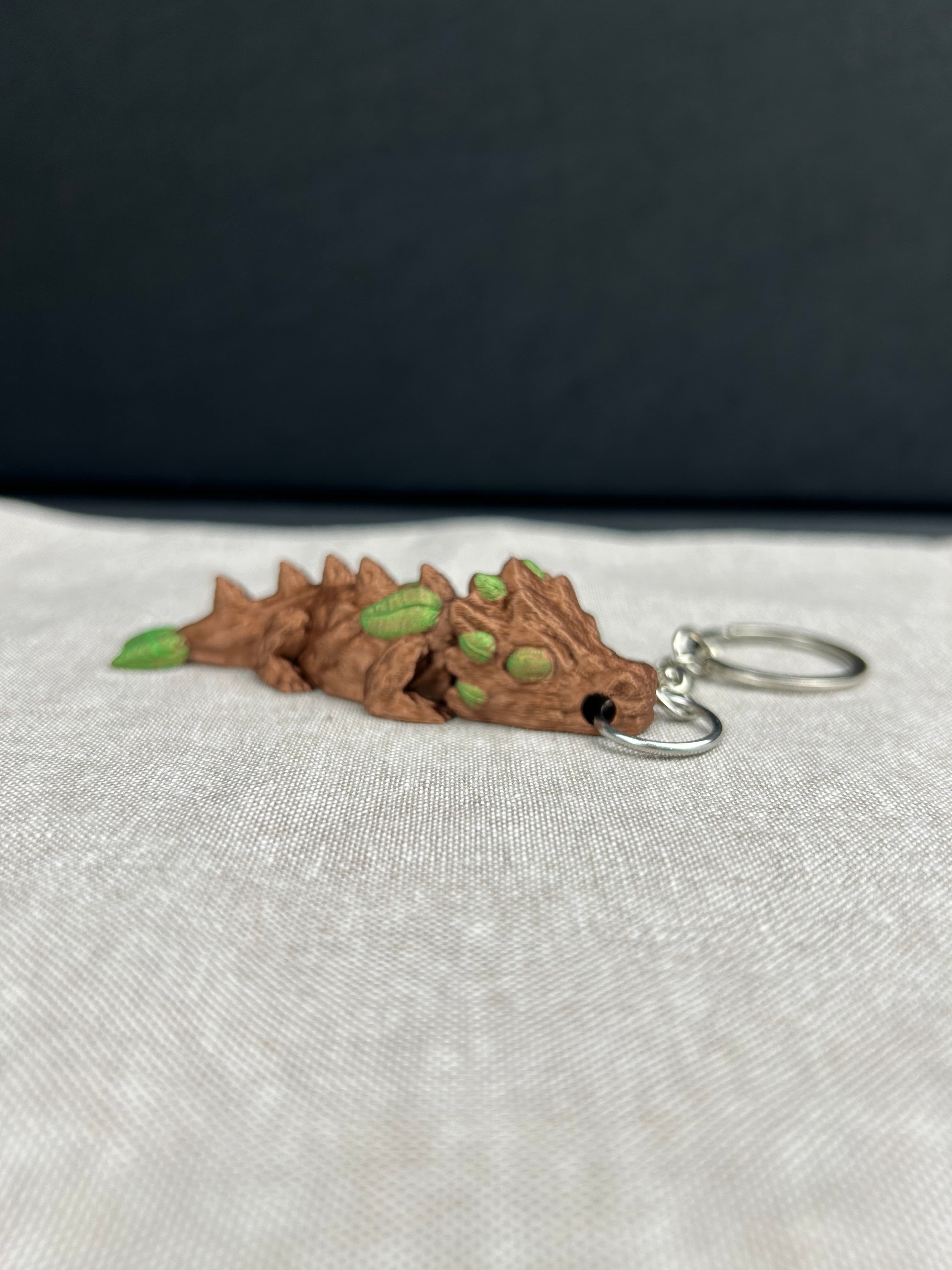 Tree Dragon Keychain 3d model