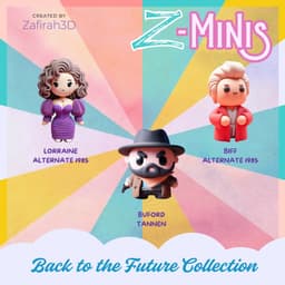 Z-Minis Back to the Future Collection 3d model
