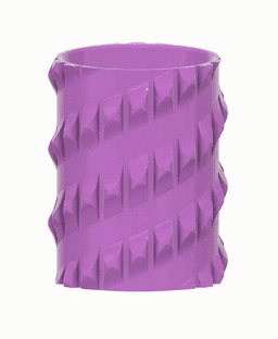 Vanishing Spiral Pen Cup 3d model