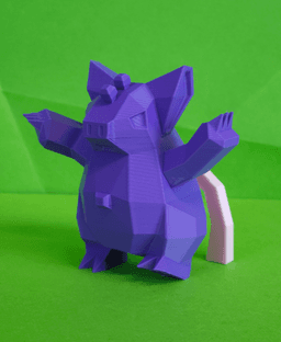 Grumpig Low Poly Pokemon 3d model