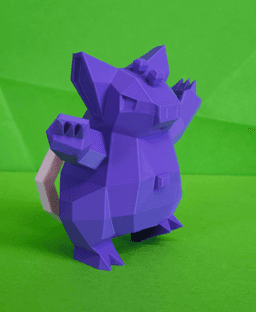 Grumpig Low Poly Pokemon 3d model