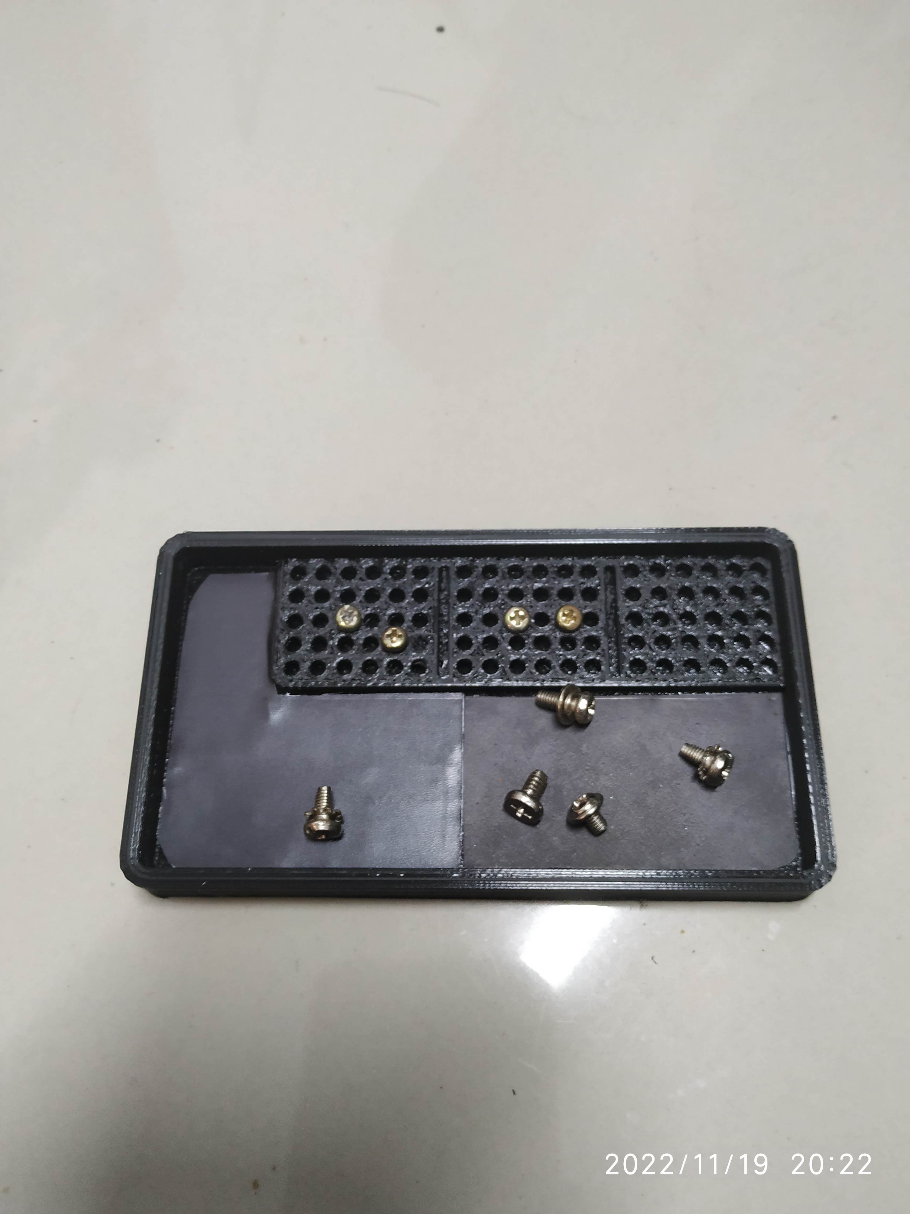 Tray for Screws with separating holes 3d model