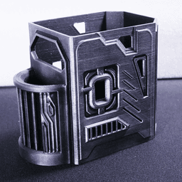 Cyberpunk Pencil Pot 3d model