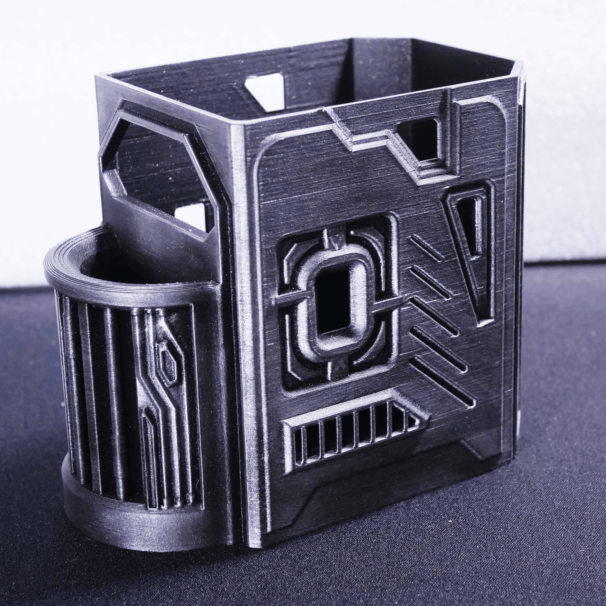 Cyberpunk Pencil Pot 3d model