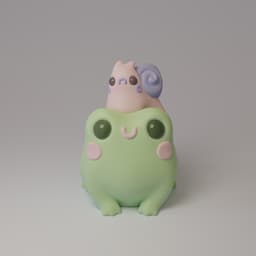 Butt Frog Pack 3d model
