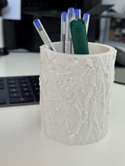 Tree Bark Pencil Pot 3d model