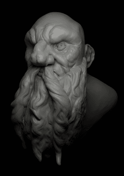 Dwarf head 3d model