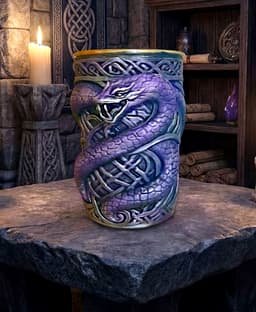 Celtic Serpent Tumbler Wrap 3d model