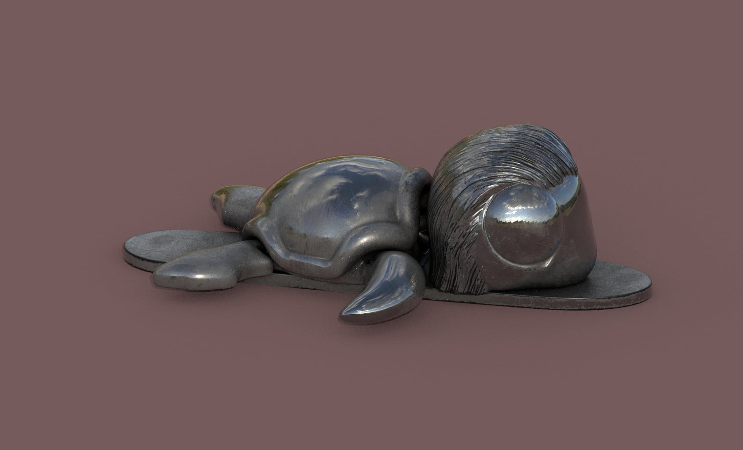 Super Turtle Silver Surfer 3d model