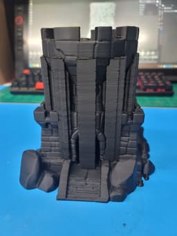 Simple Castle Dice Tower 3d model