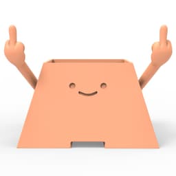 HAPPY PLANTER MIDDLE FINGER 3d model