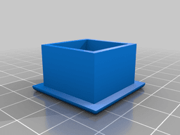 Vierkant Rohr Endstopfen 3d model