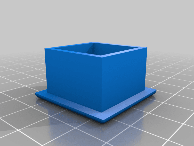 Vierkant Rohr Endstopfen 3d model