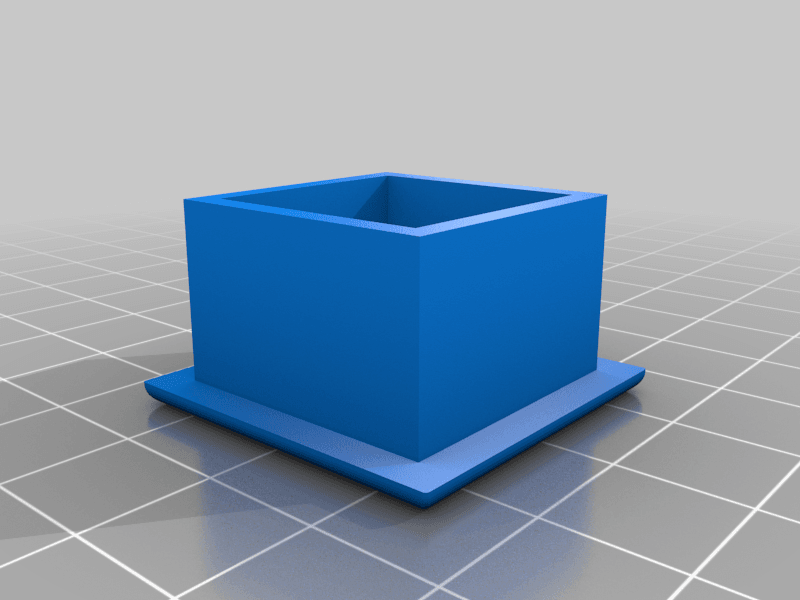 Vierkant Rohr Endstopfen 3d model
