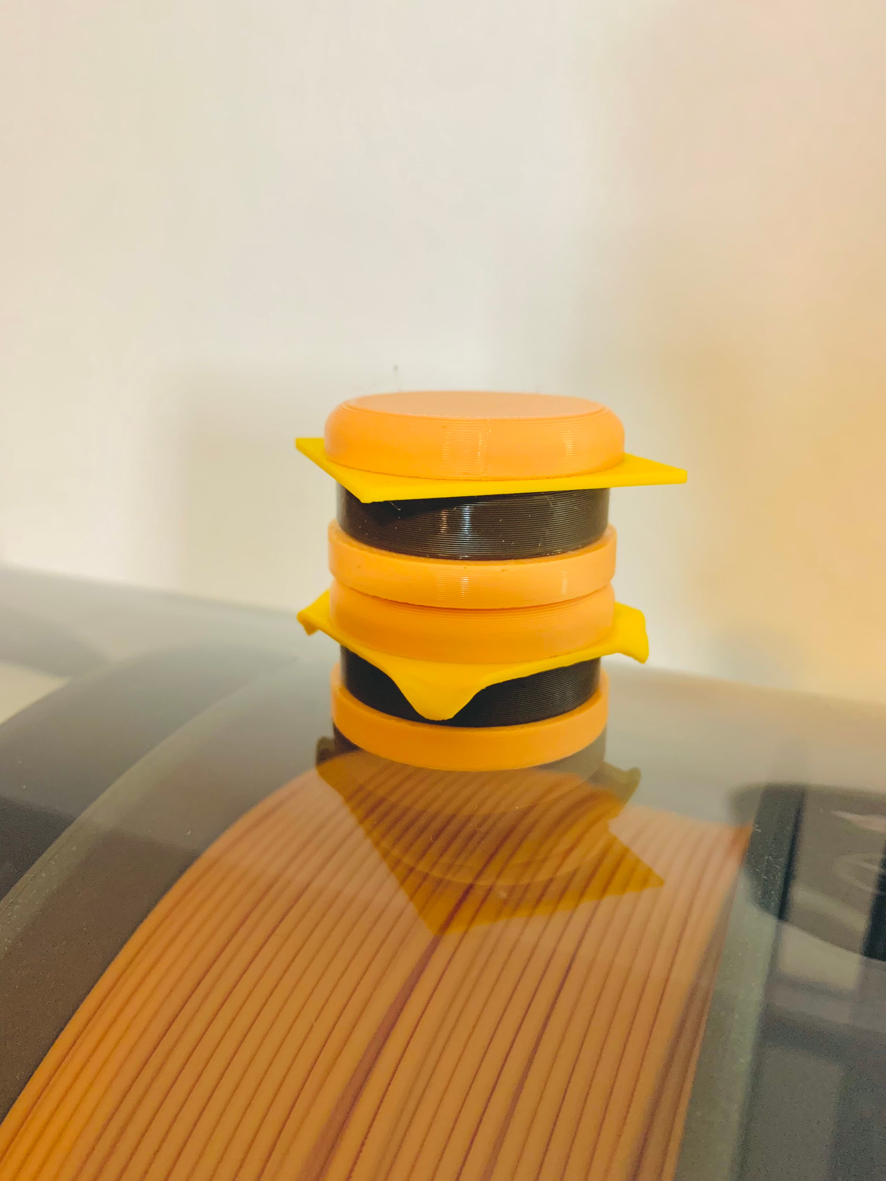 Hamburguer Keychain multi-color 3d model