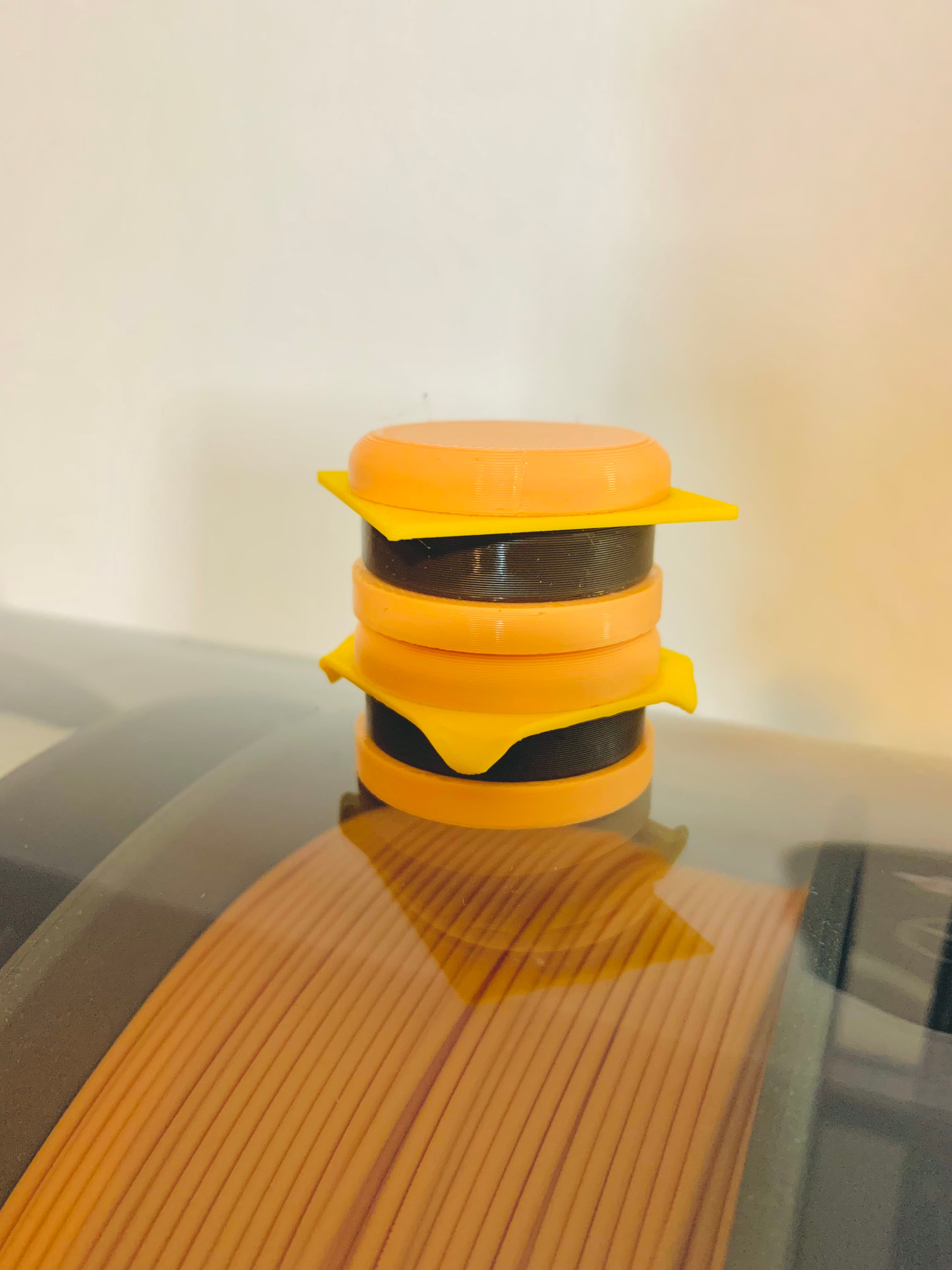 Hamburguer Keychain multi-color 3d model