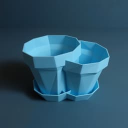 Planter “Double Glitch” 3d model