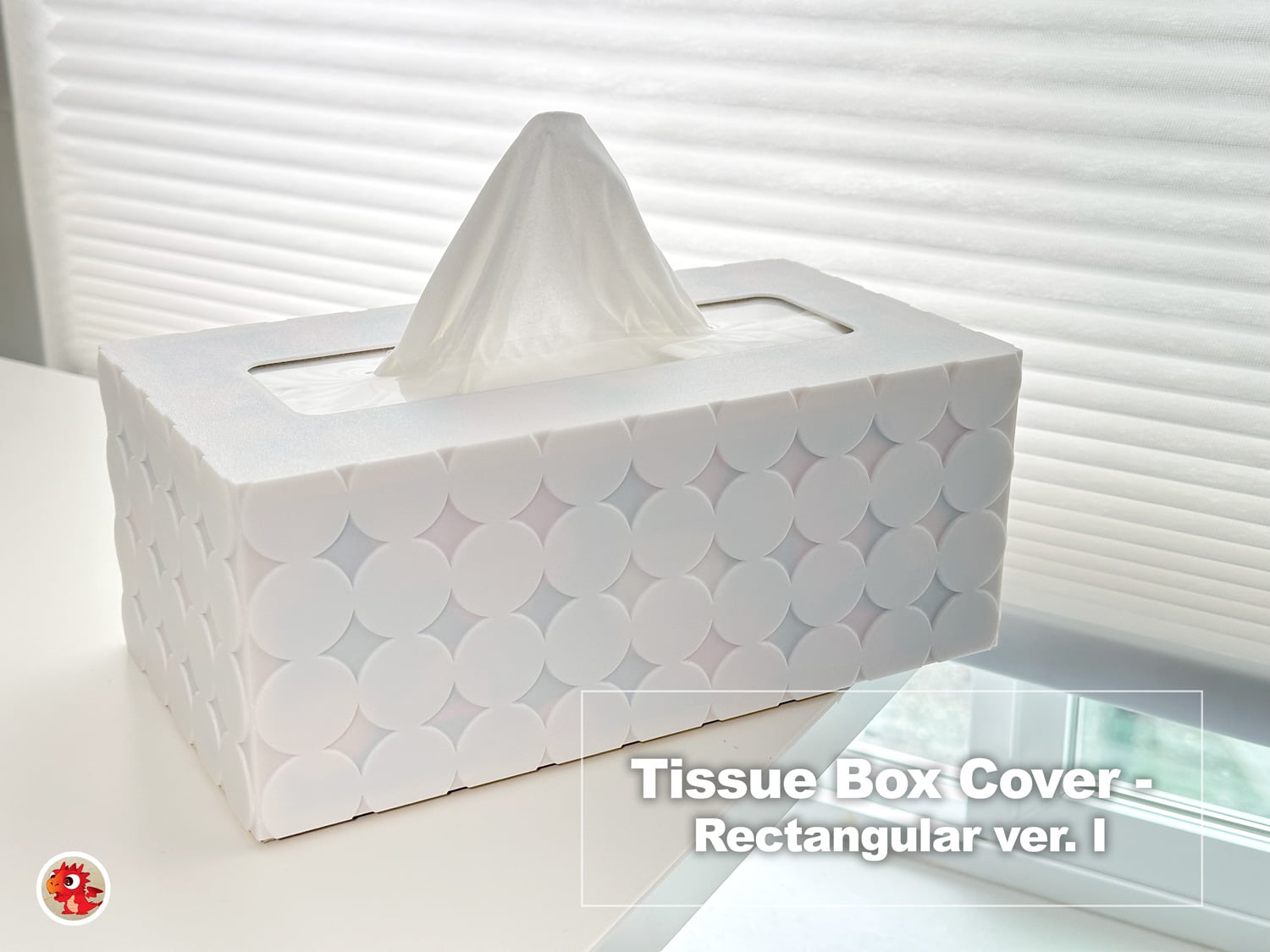 Tissue Box Cover- Rectangular 3d model