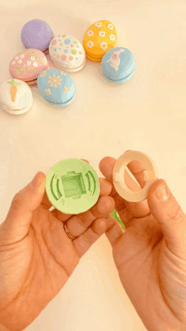 Springtime Easter Macaron Clicker Keychain Fidget Toy Bundle 3d model