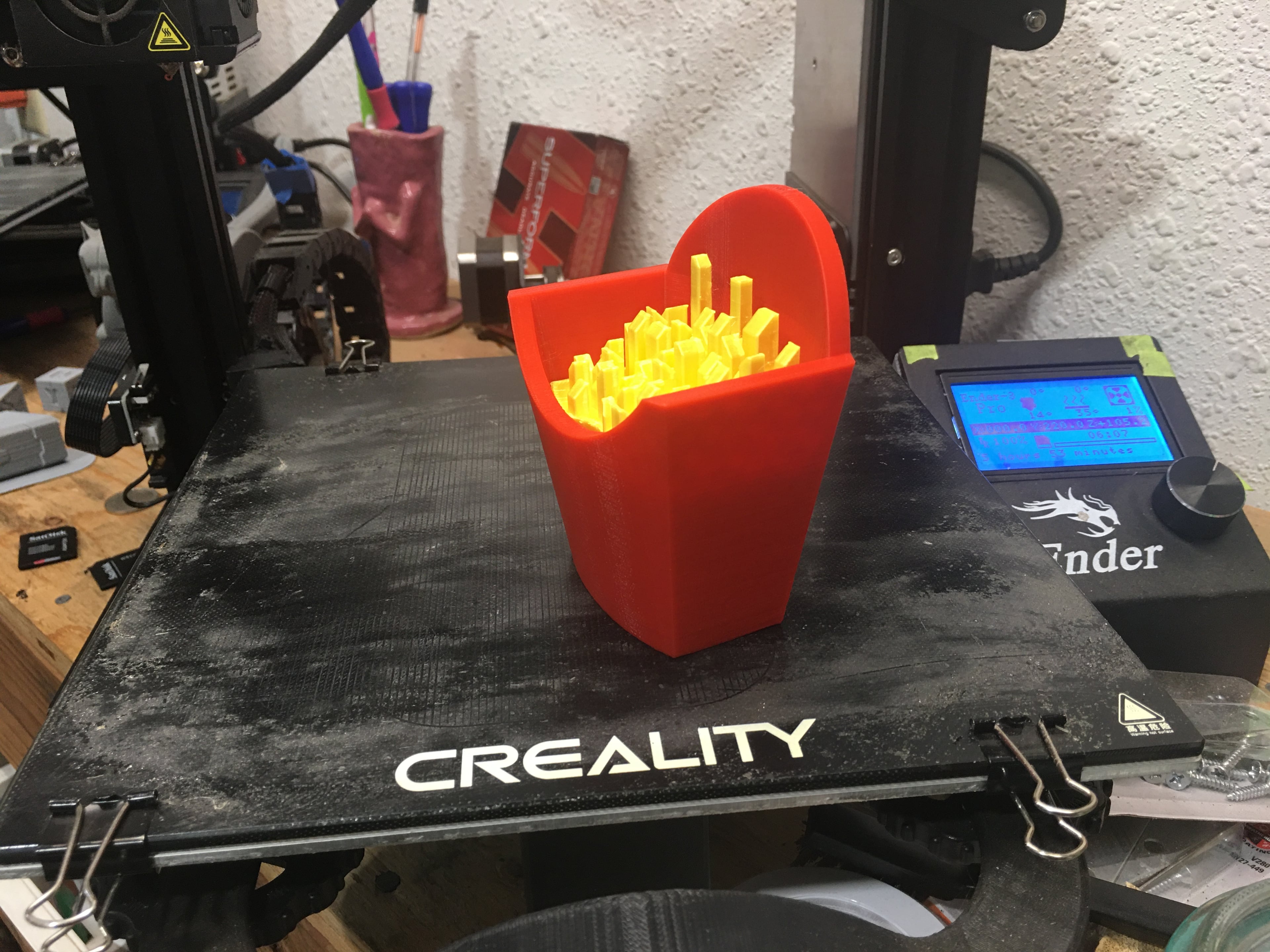 Fry Box Container 3d model