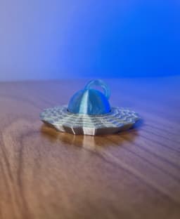 UFO Keychain Fidget Spinner 3d model