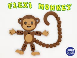 Flexi Articulated Monkey 3d model