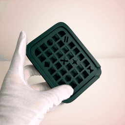 Soap Case + Dish Ornamental Grid 3d model
