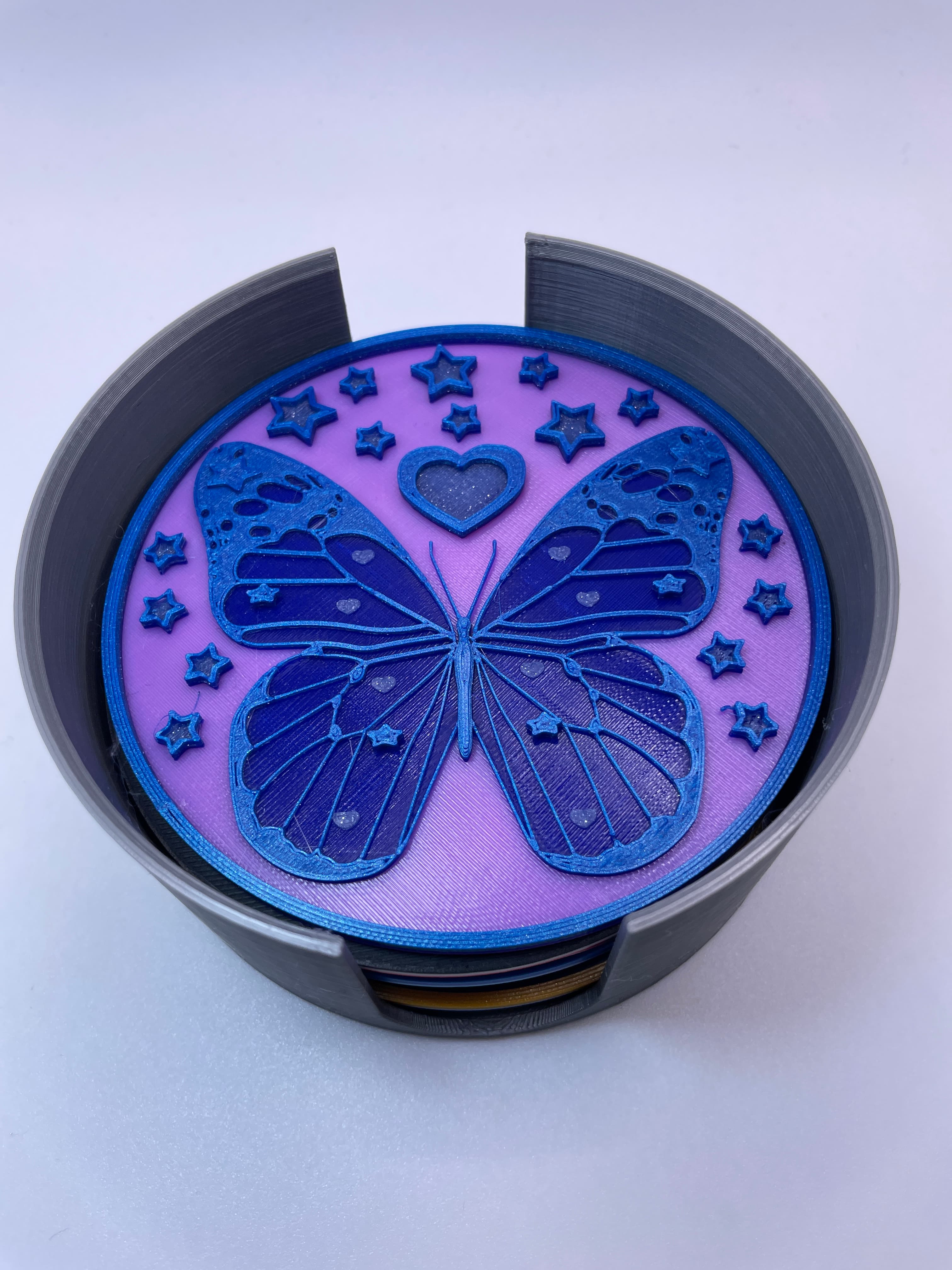 Coaster Keeper - Star Cutout 3d model
