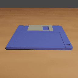3.5" Floppy Disk Coaster 3d model