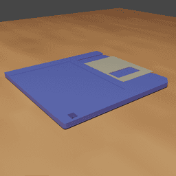 3.5" Floppy Disk Coaster 3d model