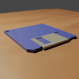 3.5" Floppy Disk Coaster 3d model