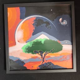 3D Printed Painting - Yggdrasil 3d model