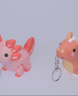 Flexi Dino Apatosaurus Keychain 3d model