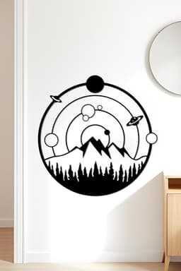 Universe Wall Art, Wall Decor, Home Decor 3d model