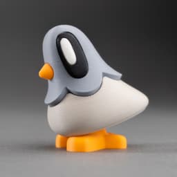 Blob Pigeon - Magnetic Secret Message Art Toy 3d model