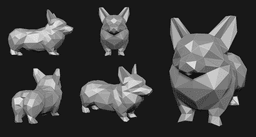 Low Poly Corgi 3d model