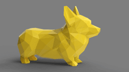 Low Poly Corgi 3d model