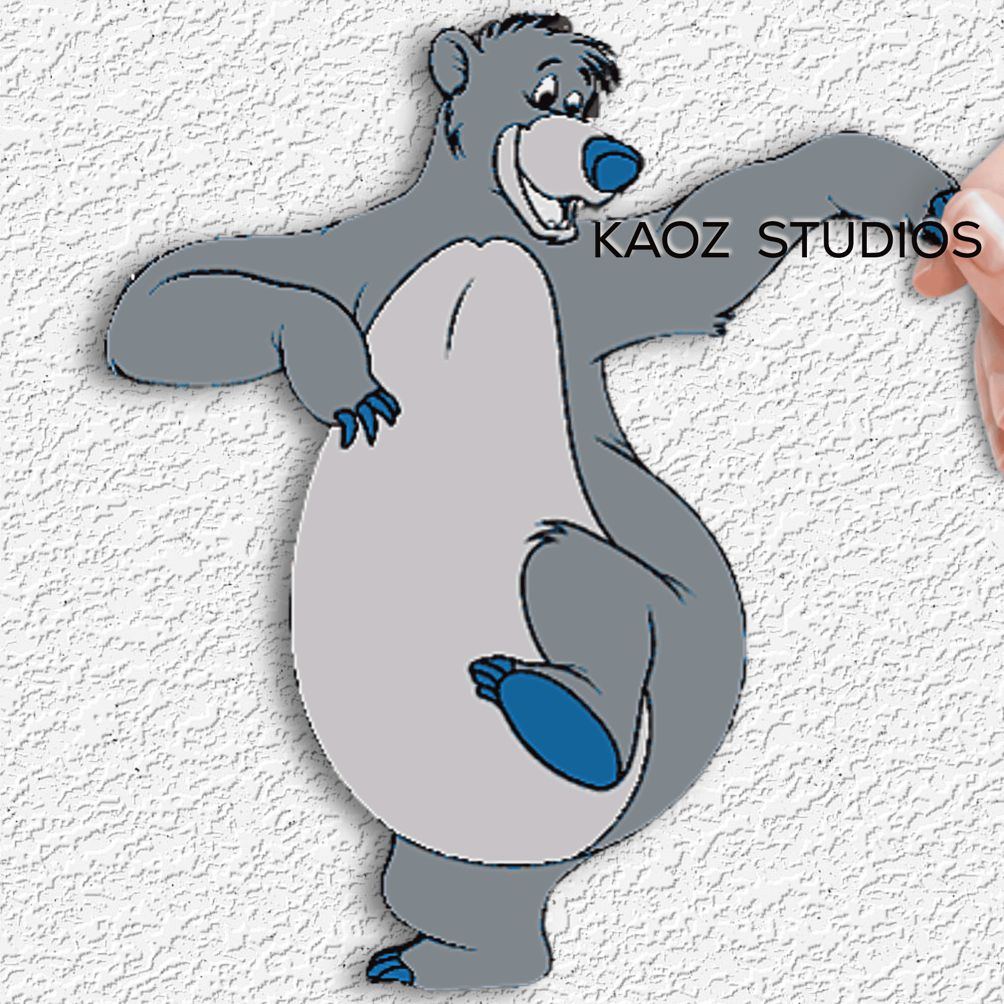 The Jungle Book Baloo Disney fanart 3d model