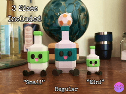 Low Poly Ranch Bottle Buddy 3d model