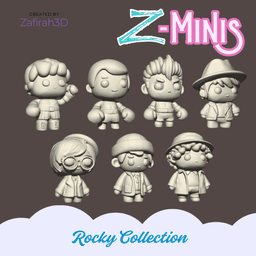 Z-Minis Rocky Balboa Collection 3d model