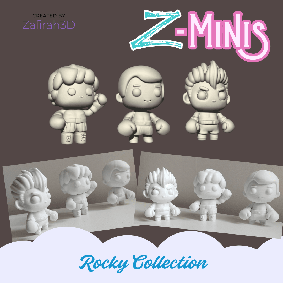 Z-Minis Rocky Balboa Collection 3d model