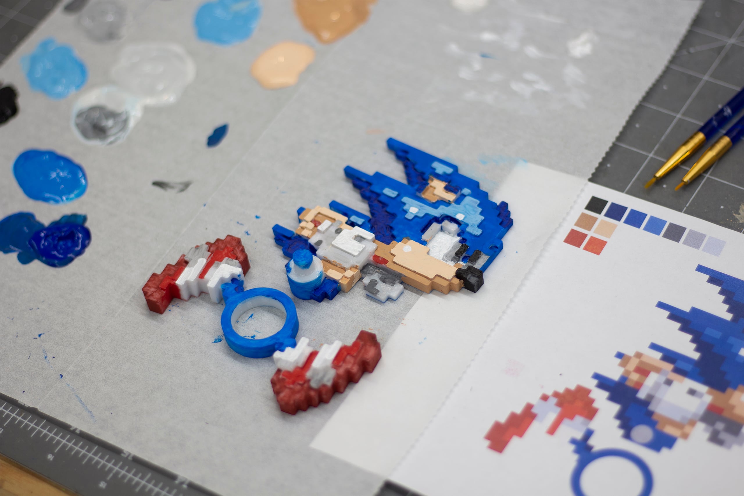 Sonic The Hedgehog Fidget Spinner 3d model