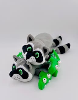 Raccoon Roller Skate Flexi 3d model