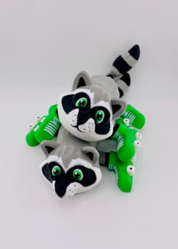 Raccoon Roller Skate Flexi 3d model