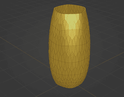 Geodesic Faceted Vase 3d model