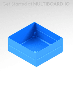 4x2x4 LU - MultiBin Simple Drawer 3d model