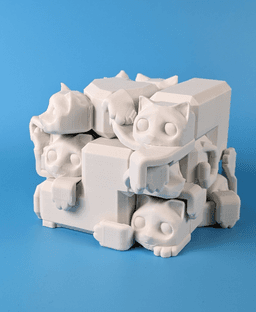 Purrfect Block - Cat Puzzle 3d model