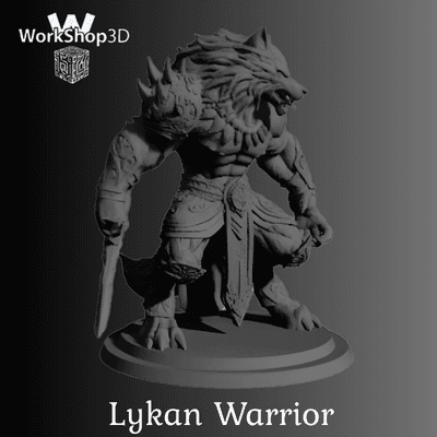 Warrior_Lykan_Legenda_Rpg_WorkShop3D 3d model