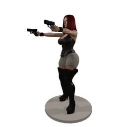 Secret Agent Babe V2 3d model