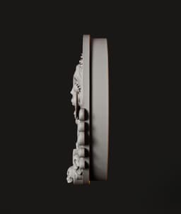 Corpse Bride Plaque STL | Gothic Wall Art 3D Print | Relief 3d model
